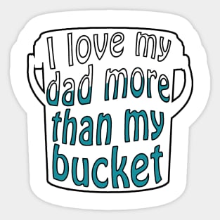 Bucket Love Sticker